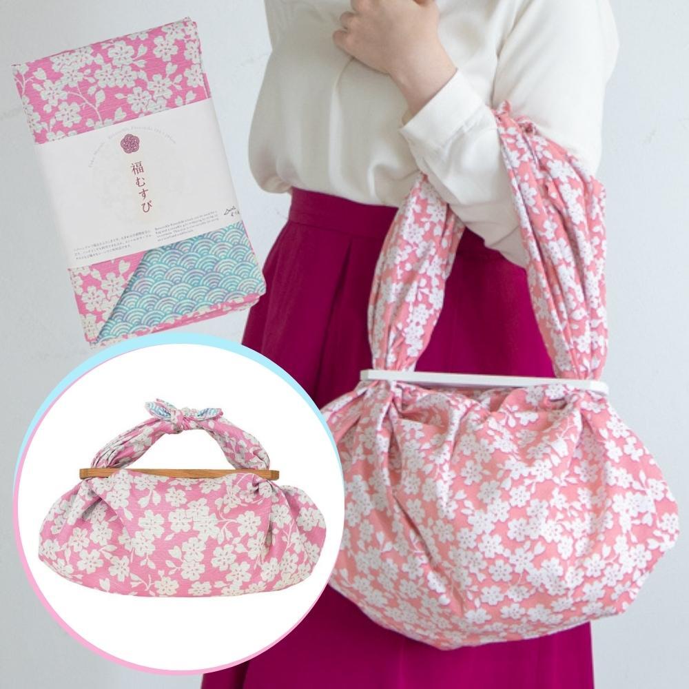 Musubi 104 Fuku Blossom & Wave Furoshiki Wrapping Cloth