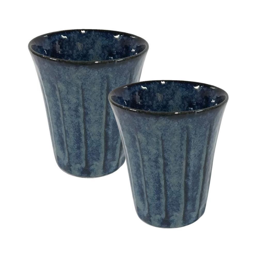 Minoru Pottery Wanagomi Yunomi Tea Cup (Set of 2)