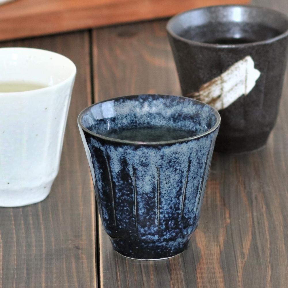 Minoru Pottery Wanagomi Yunomi Tea Cup (Set of 2)