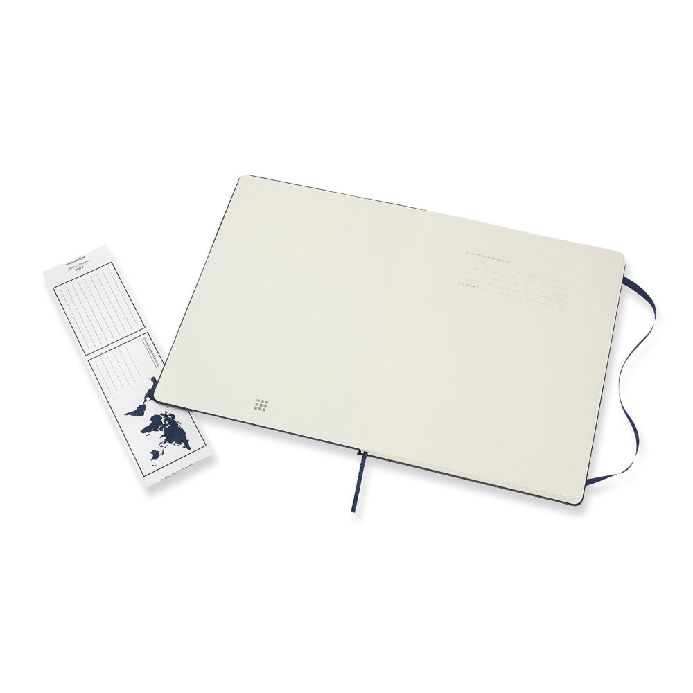 Moleskine Classic Extra Large Hard Cover Notebook Grid - Sapphire Blue