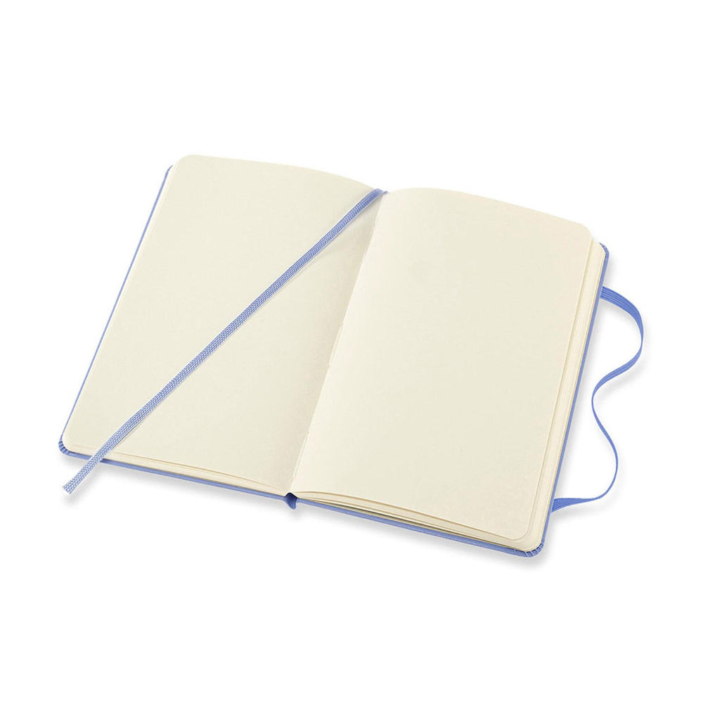 Moleskine Classic Pocket Hard Cover Notebook Plain - Hydrangea Blue