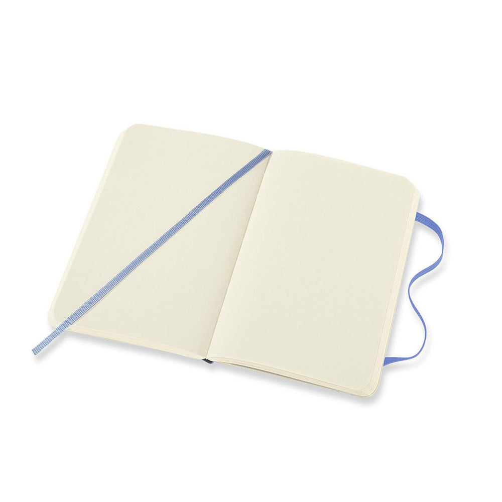 Moleskine Classic Pocket Soft Cover Notebook Plain - Hydrangea Blue