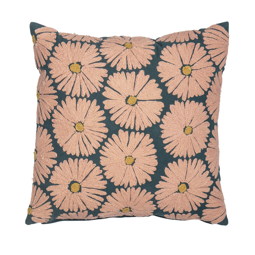 Amalfi Daisy Cushion 50cm Coral