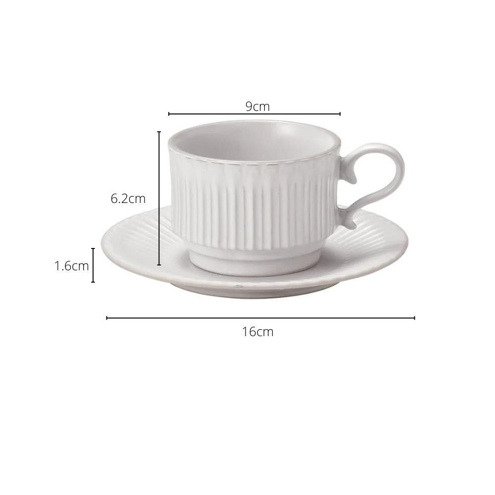 Koyo Japan Storia White Cup & Saucer Set 235ml