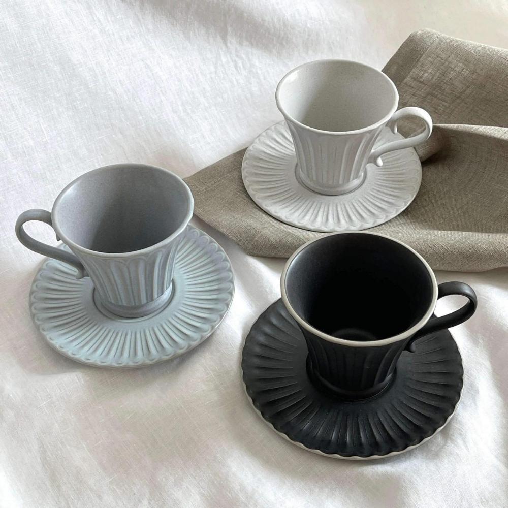 Koyo Japan Storia Blue Tall Cup & Saucer Set 200ml