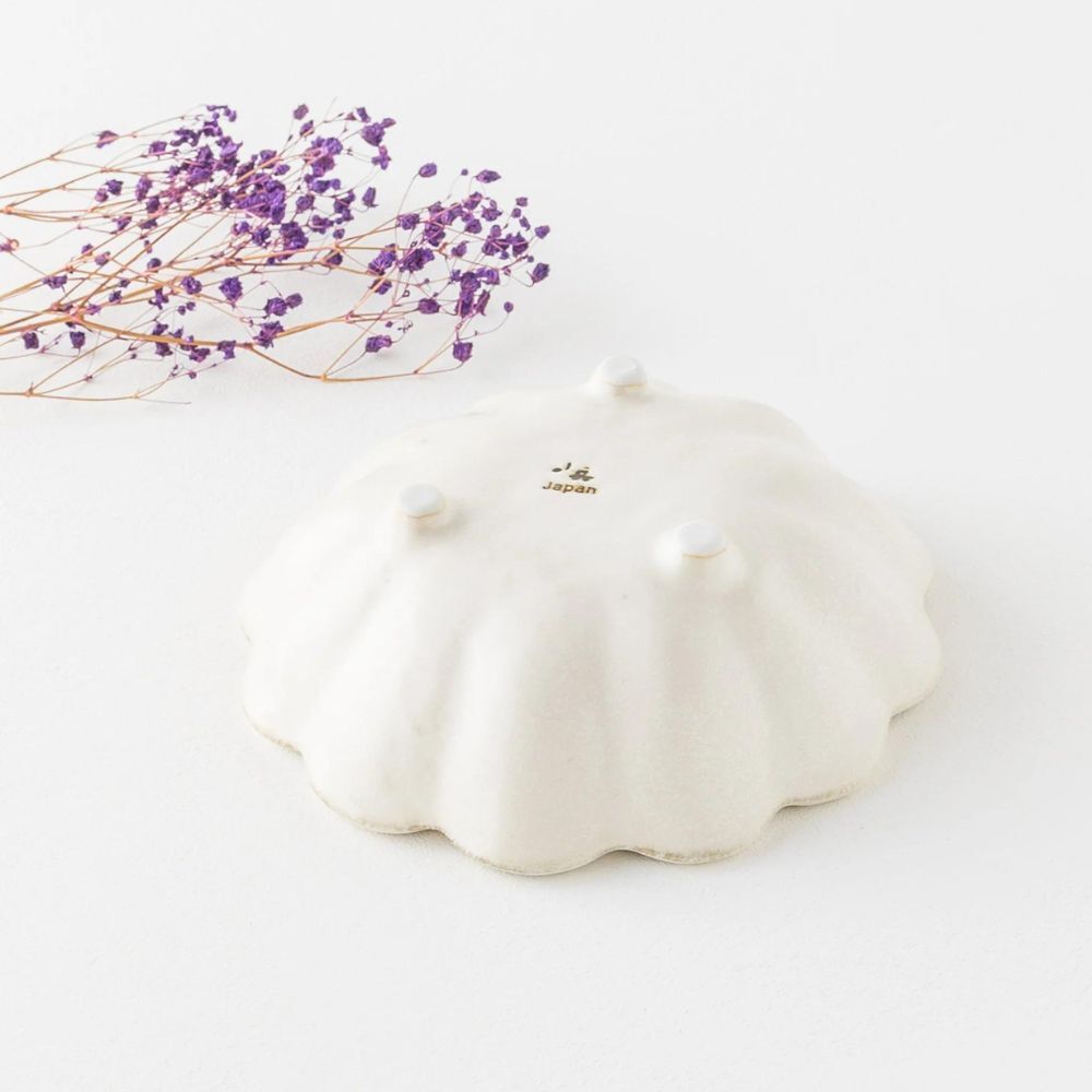 Kaneko Rinka Flower White Bowl 16cm