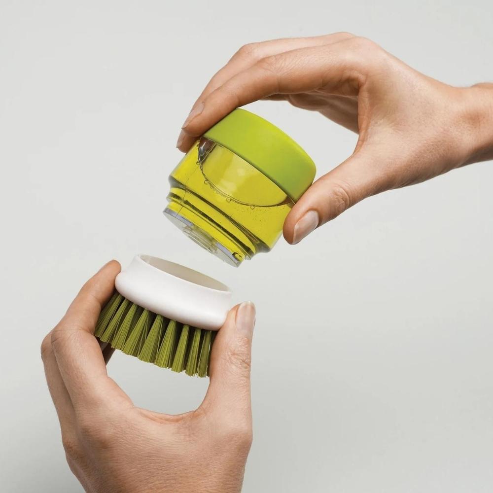 Joseph Joseph Palm Scrub Soap Dispensing Brush - Green