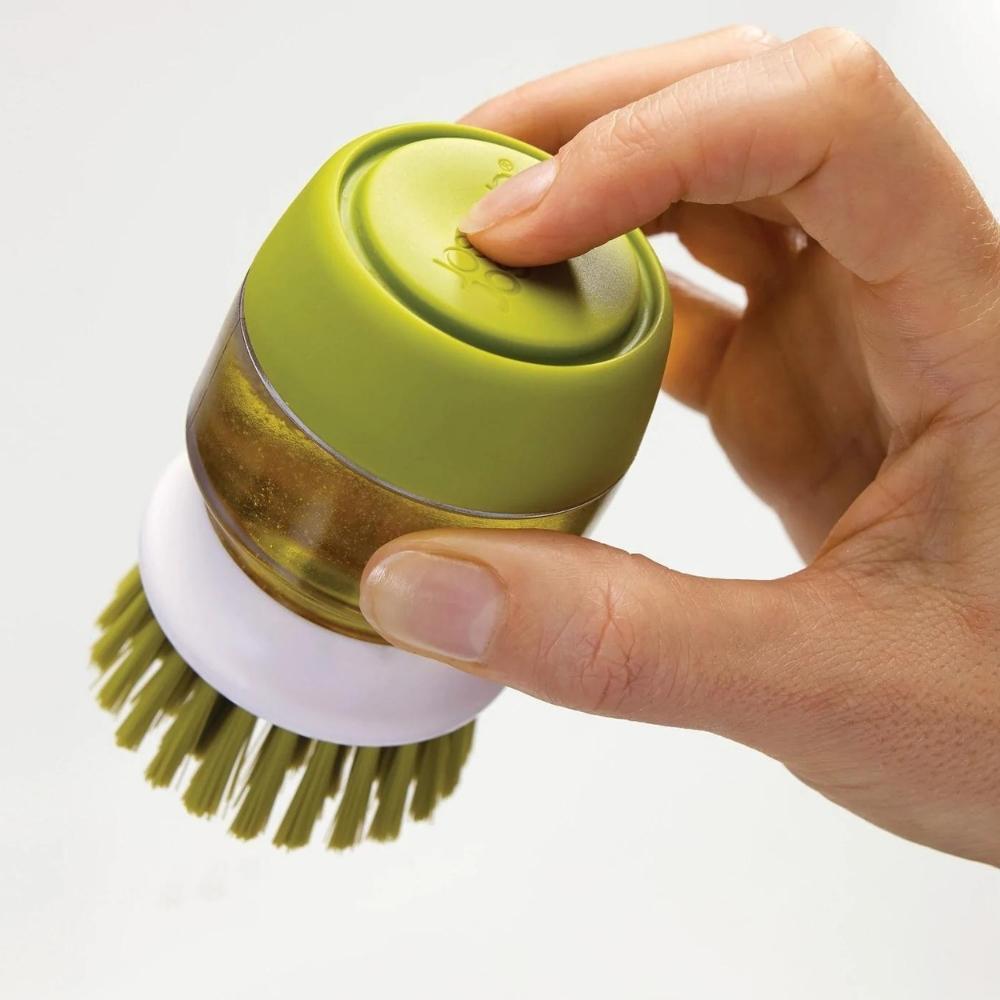 Joseph Joseph Palm Scrub Soap Dispensing Brush - Green