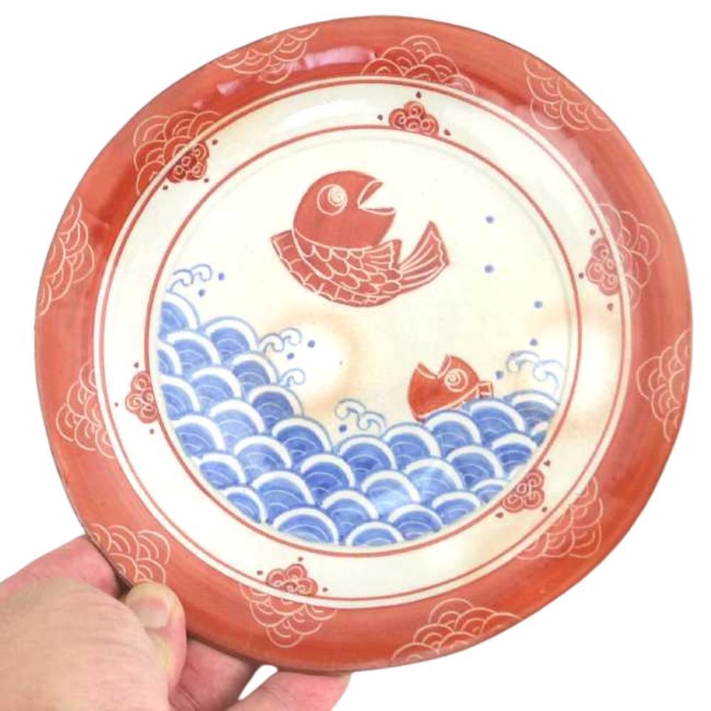 Kyoto Ware Koi Carp Plate 17cm