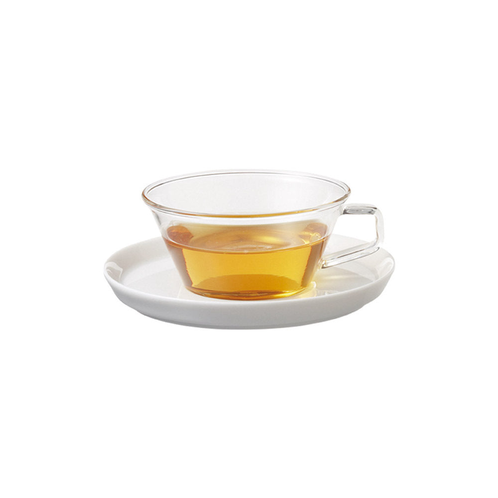 Kinto CAST Tea Cup & Porcelain Saucer 220ml