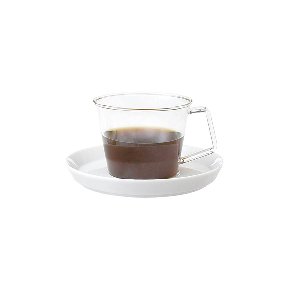 Kinto CAST Coffee Cup & Porcelain Saucer 220ml