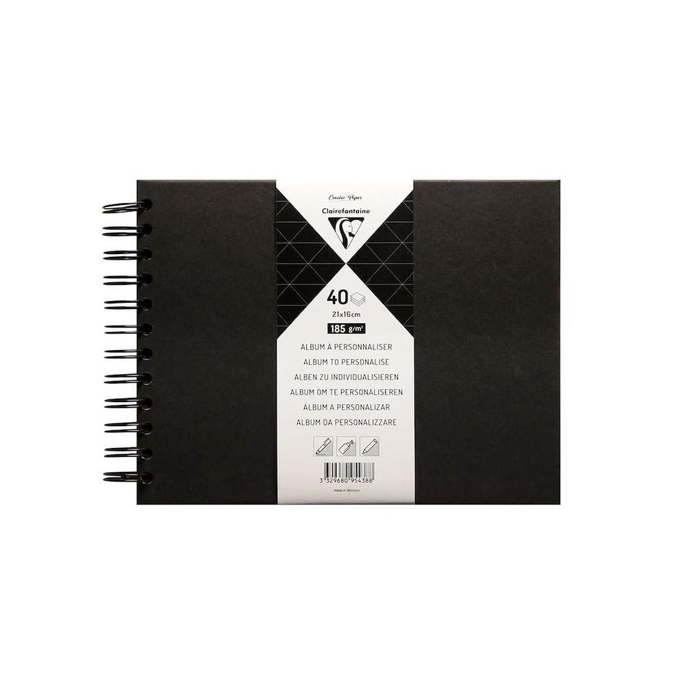Clairefontaine Plain Black Hard Cover Album