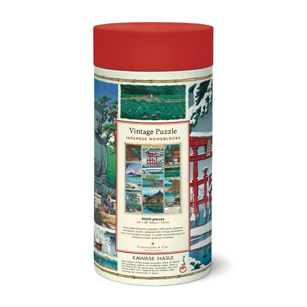 Cavallini Vintage Puzzle Japanese Woodblocks 1000 Piece