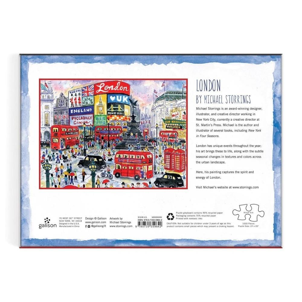 Galison Puzzle London by Michael Storrings 1000 Piece