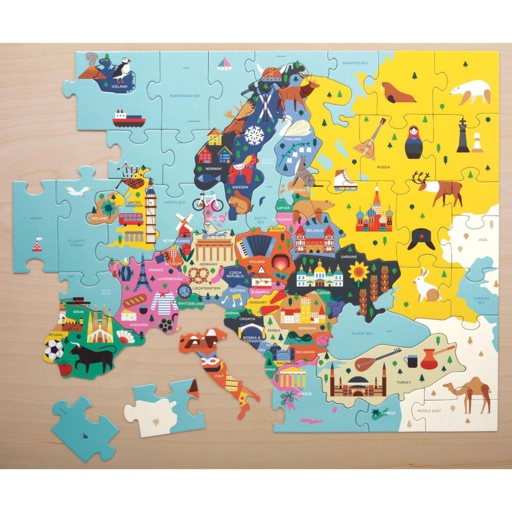 Mudpuppy Geography Puzzle 70 Piece - Europe
