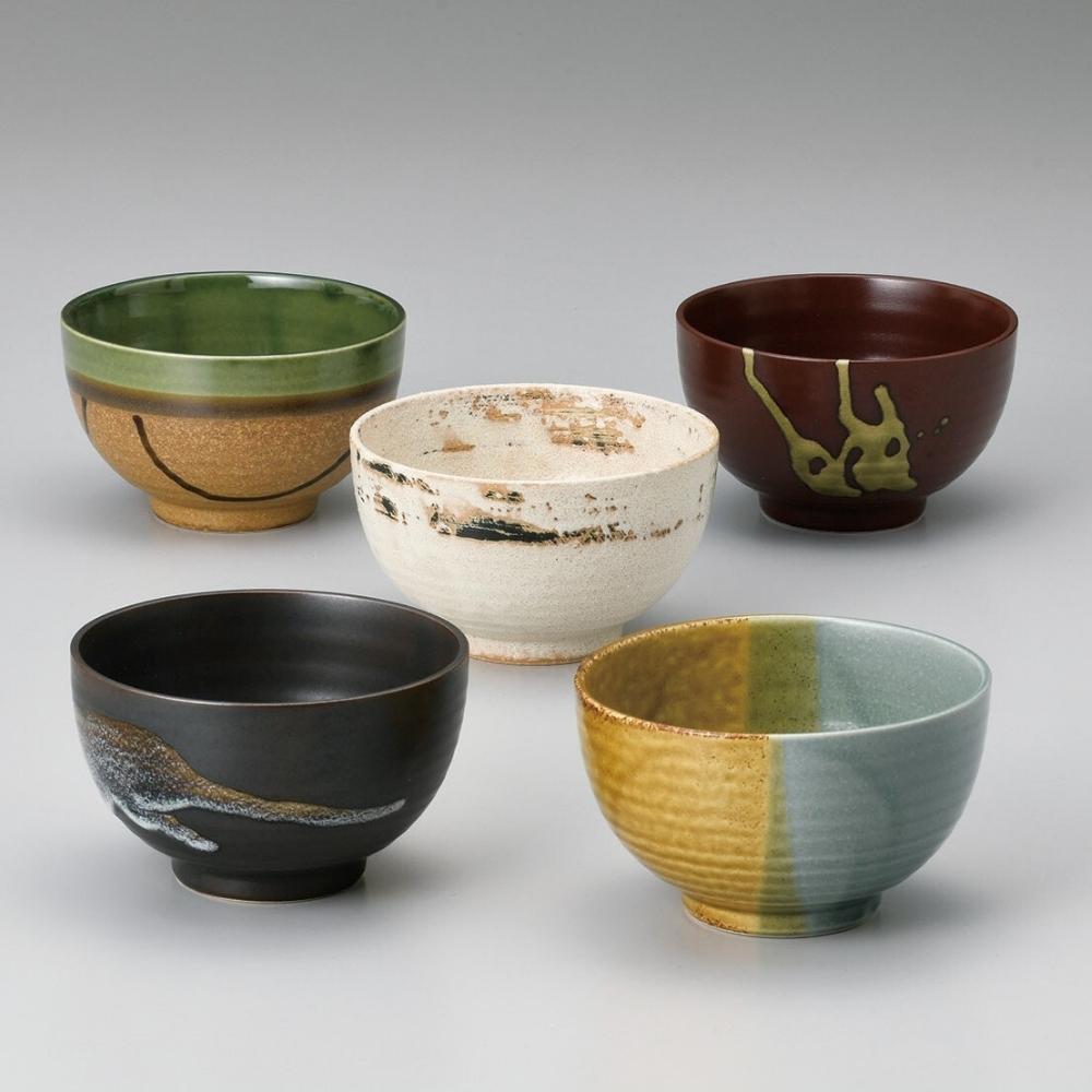 Koutekihin Minoyaki Ceramics Bowl 5pc Set
