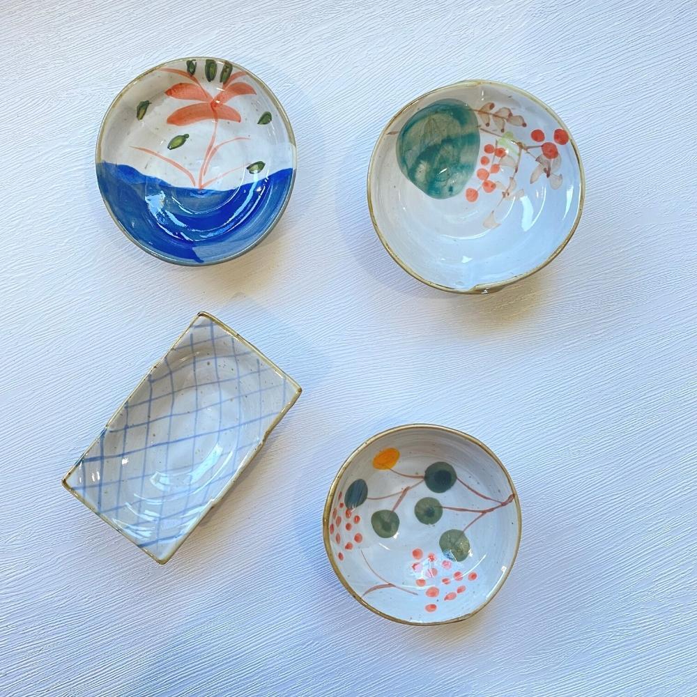 Yamakatsumi Minoyaki Special Shape Mini Dish (Set of 8)