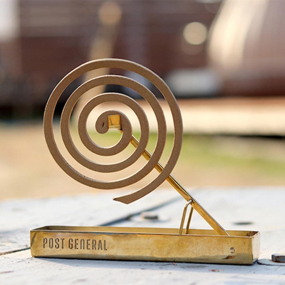 Post General Brass Mosquito Insect Repellent Coil Holder