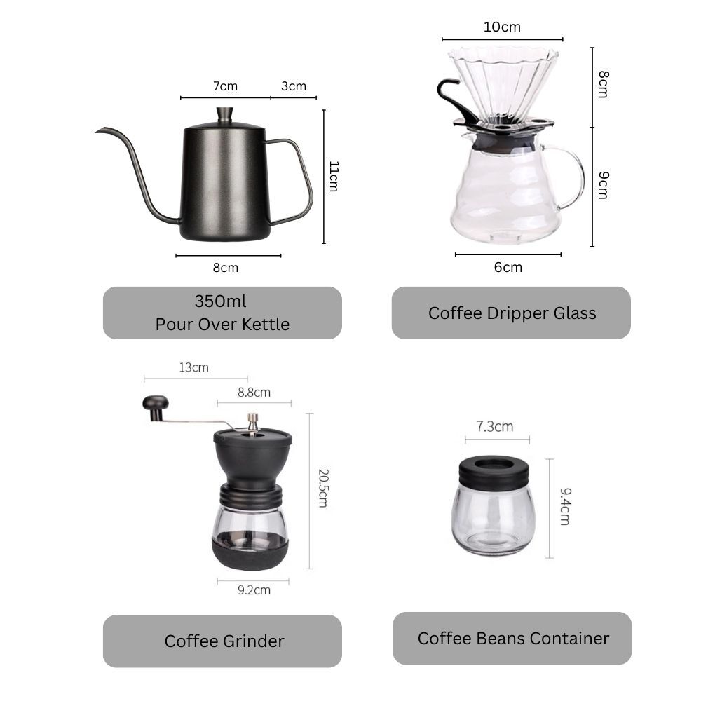 Coffee Hand Brewing Pour Over Starter Set