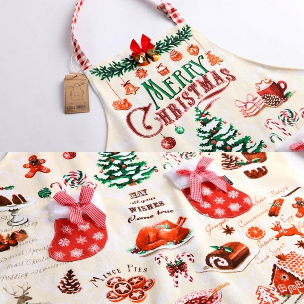 Vintage Retro Merry Christmas Apron