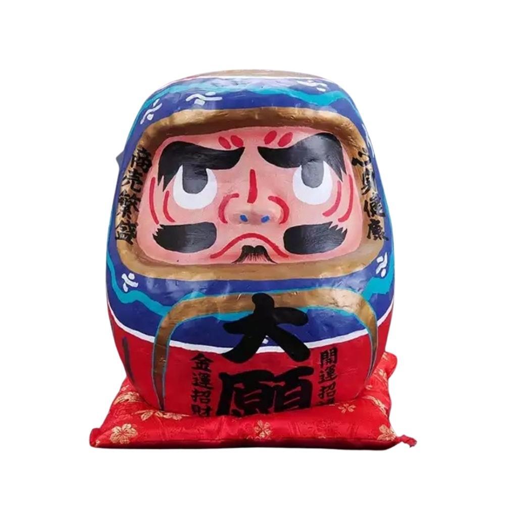 Japanese Blue/Red Daruma Ornament 25cm