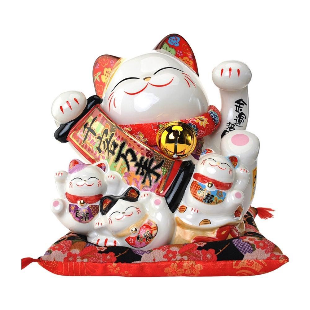 Maneki-Neko Thousands of Customers 26cm Lucky Cat