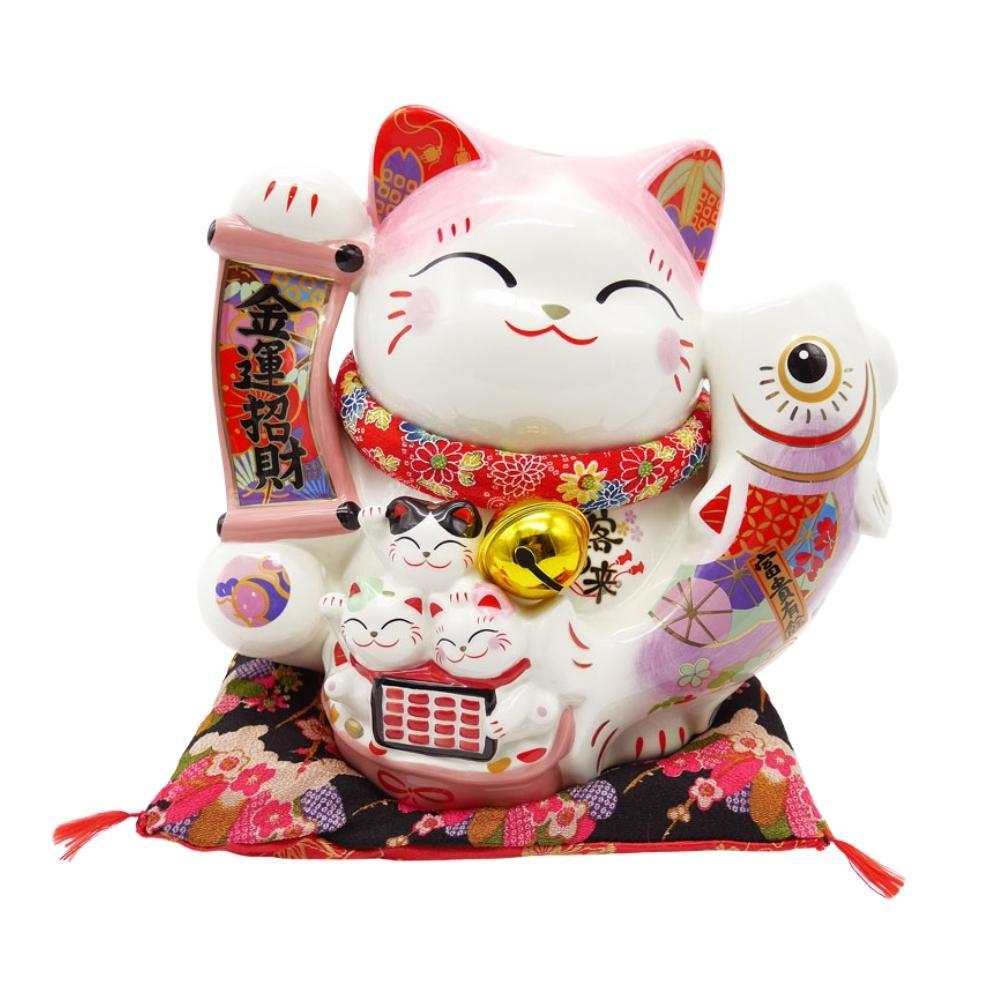 Pink Maneki-Neko Lucky Fortune Ornament 28cm Lucky Cat
