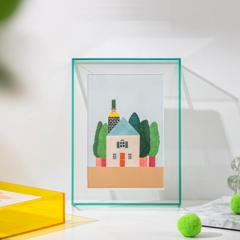 Dazzling Colourful Acrylic Floating Photo Frame 4x6