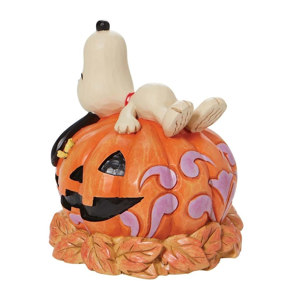 Peanuts by Jim Shore Snoopy Laying On Pumpkin