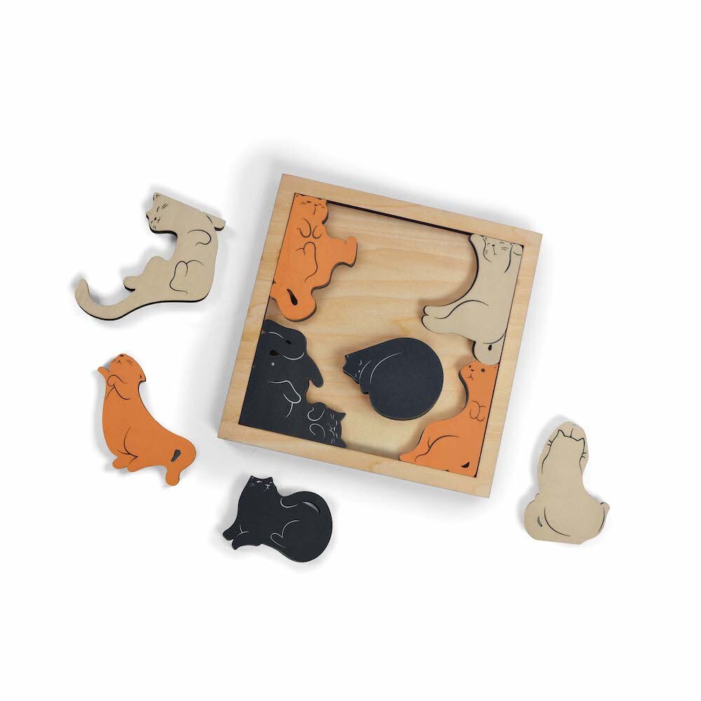 Fred Kitty Corner Wood Puzzle