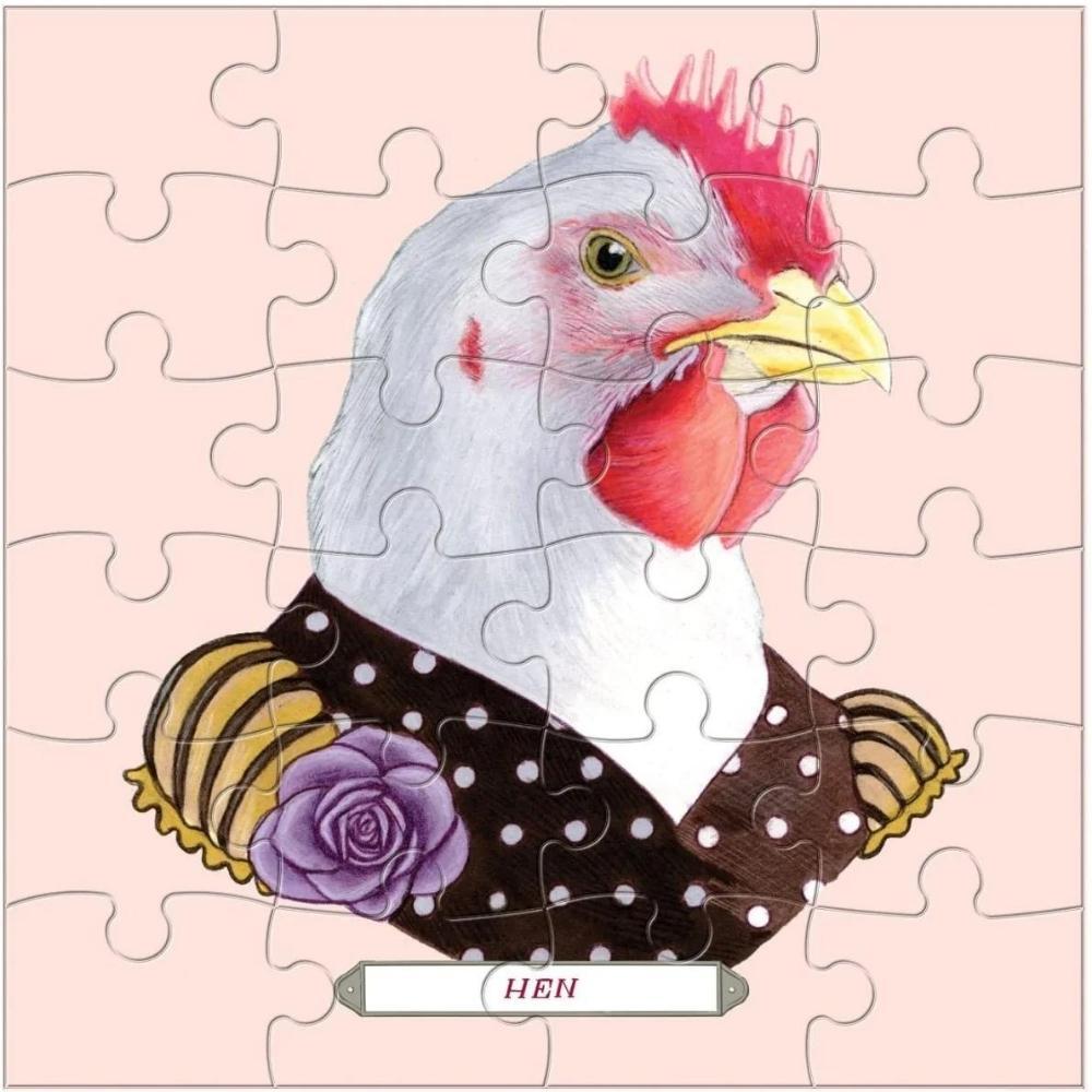 Berkley Bestiary Animal Portraits Wood Puzzle Set