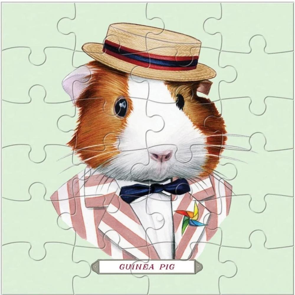 Berkley Bestiary Animal Portraits Wood Puzzle Set