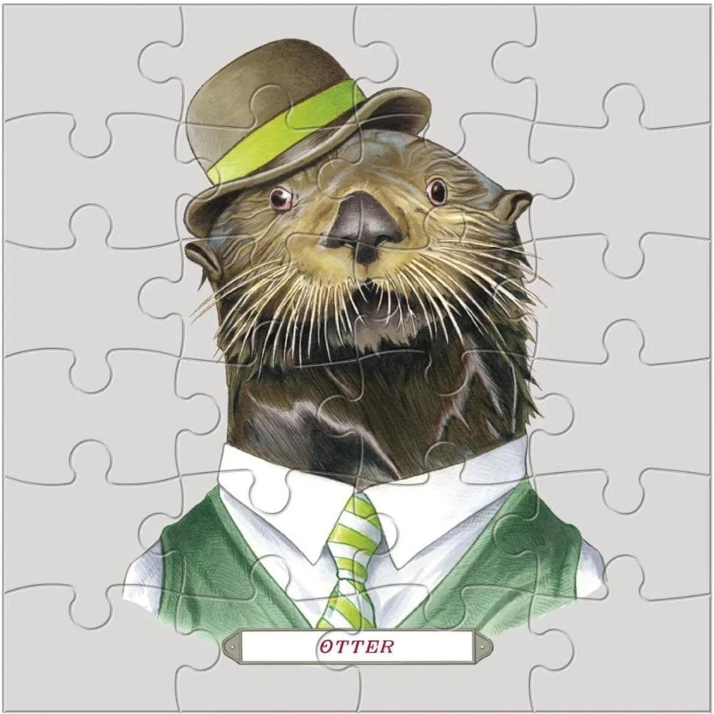 Berkley Bestiary Animal Portraits Wood Puzzle Set