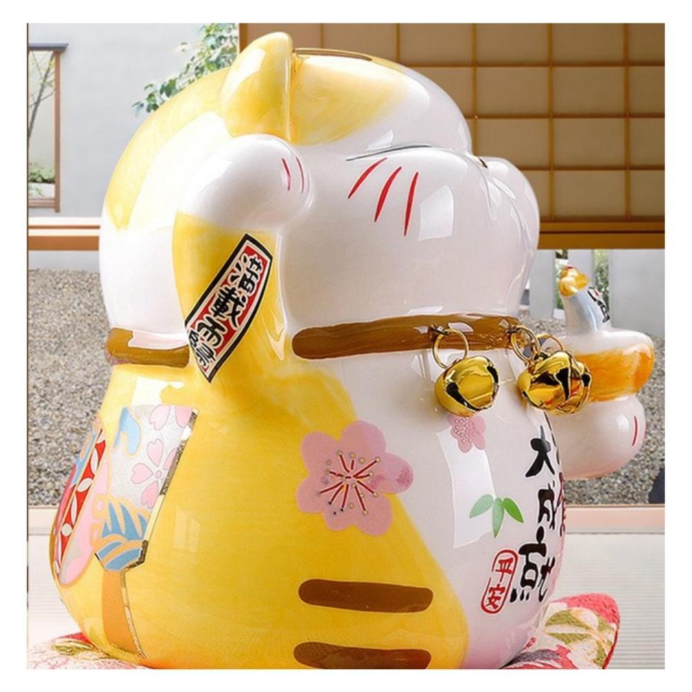 Gold Maneki-Neko Abundance Ornament 15cm Lucky Cat