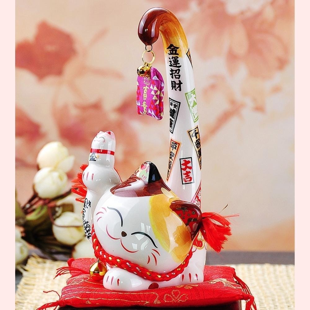 Maneki-Neko Blessed Fortune Ornament 16cm Lucky Cat