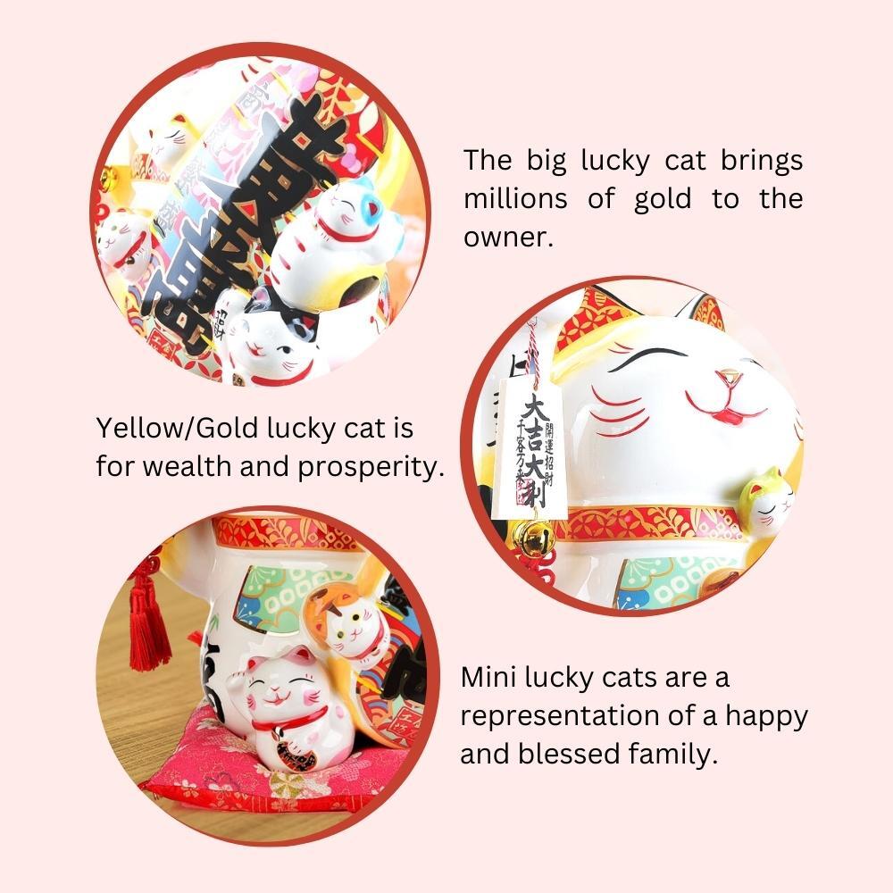 Maneki-Neko Millions of Gold Ornament 35cm Lucky Cat