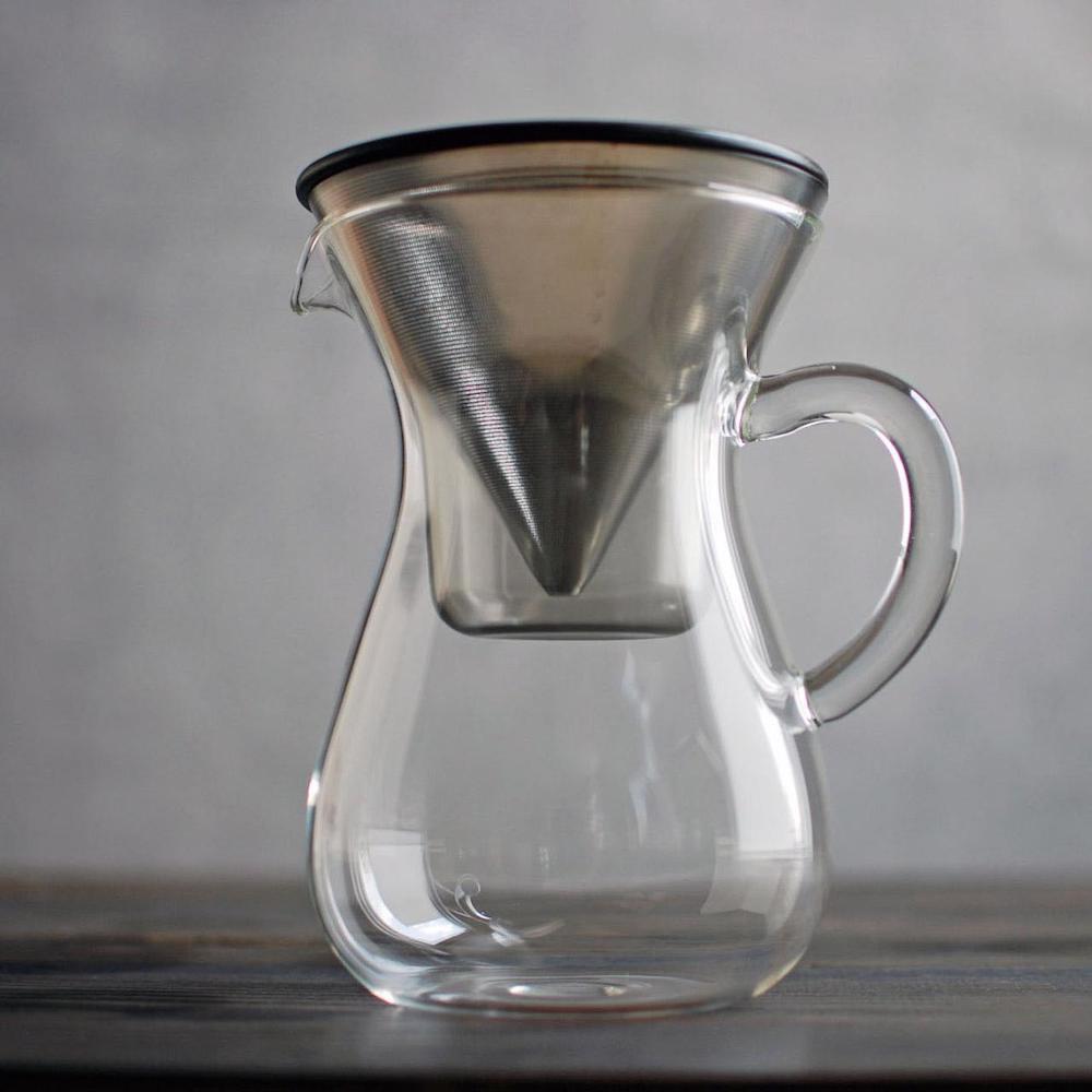 Kinto SCS-02 Coffee Carafe Brew Set 300ml Stainless Steel Filter