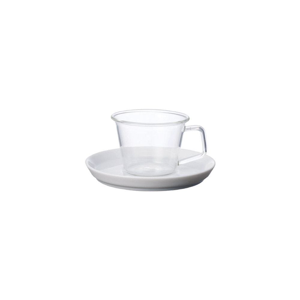 Kinto CAST Espresso Cup & Porcelain Saucer 90ml