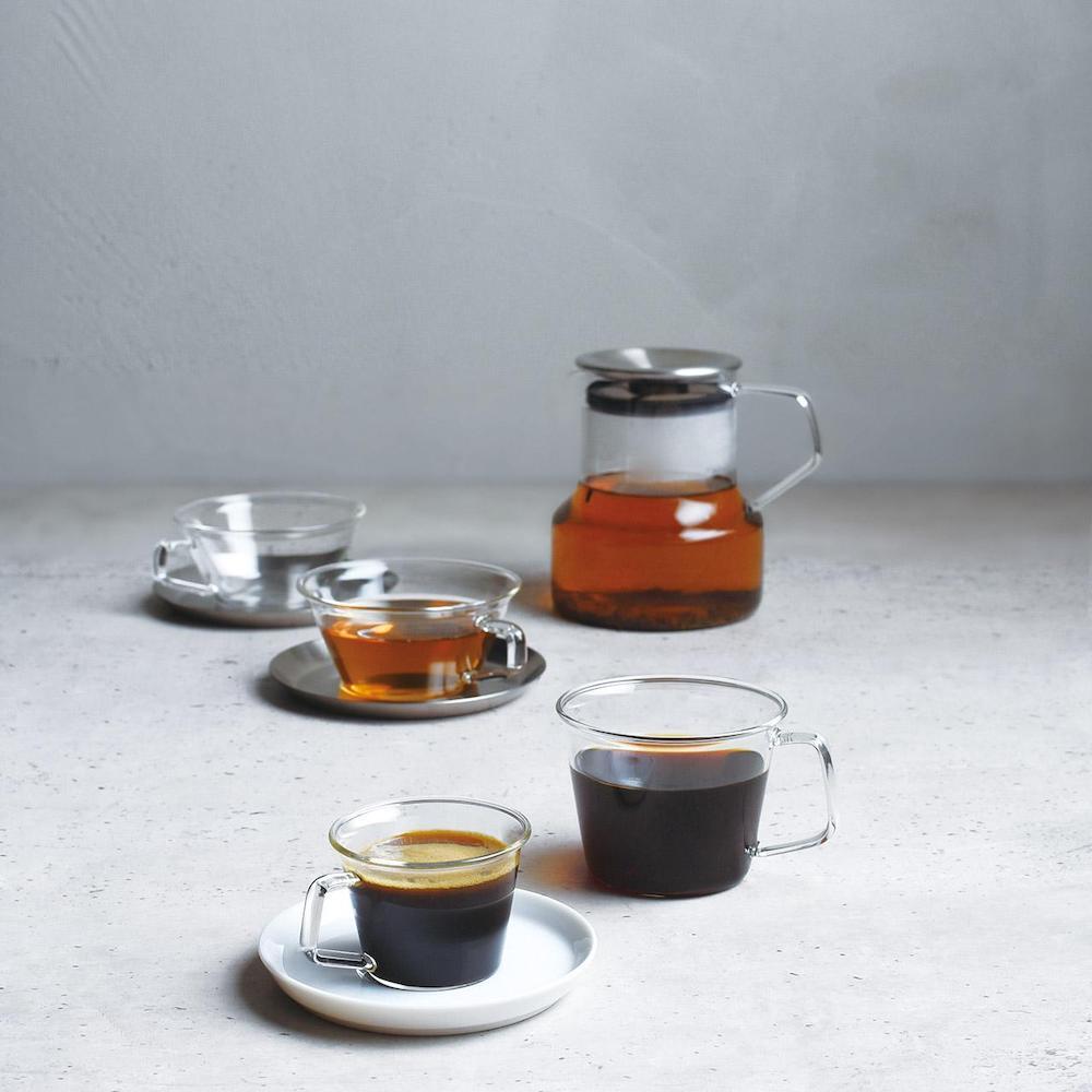 Kinto CAST Espresso Cup & Porcelain Saucer 90ml