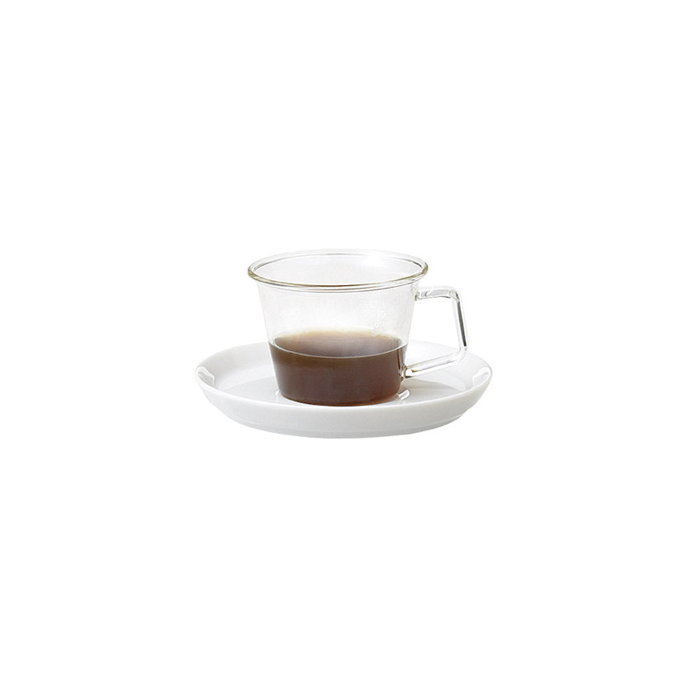 Kinto CAST Espresso Cup & Porcelain Saucer 90ml