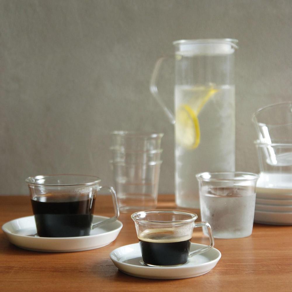 Kinto CAST Espresso Cup & Porcelain Saucer 90ml