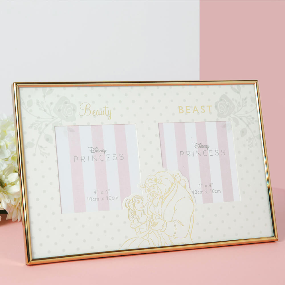 Disney Wedding Frame Beauty & The Beast Double Frame
