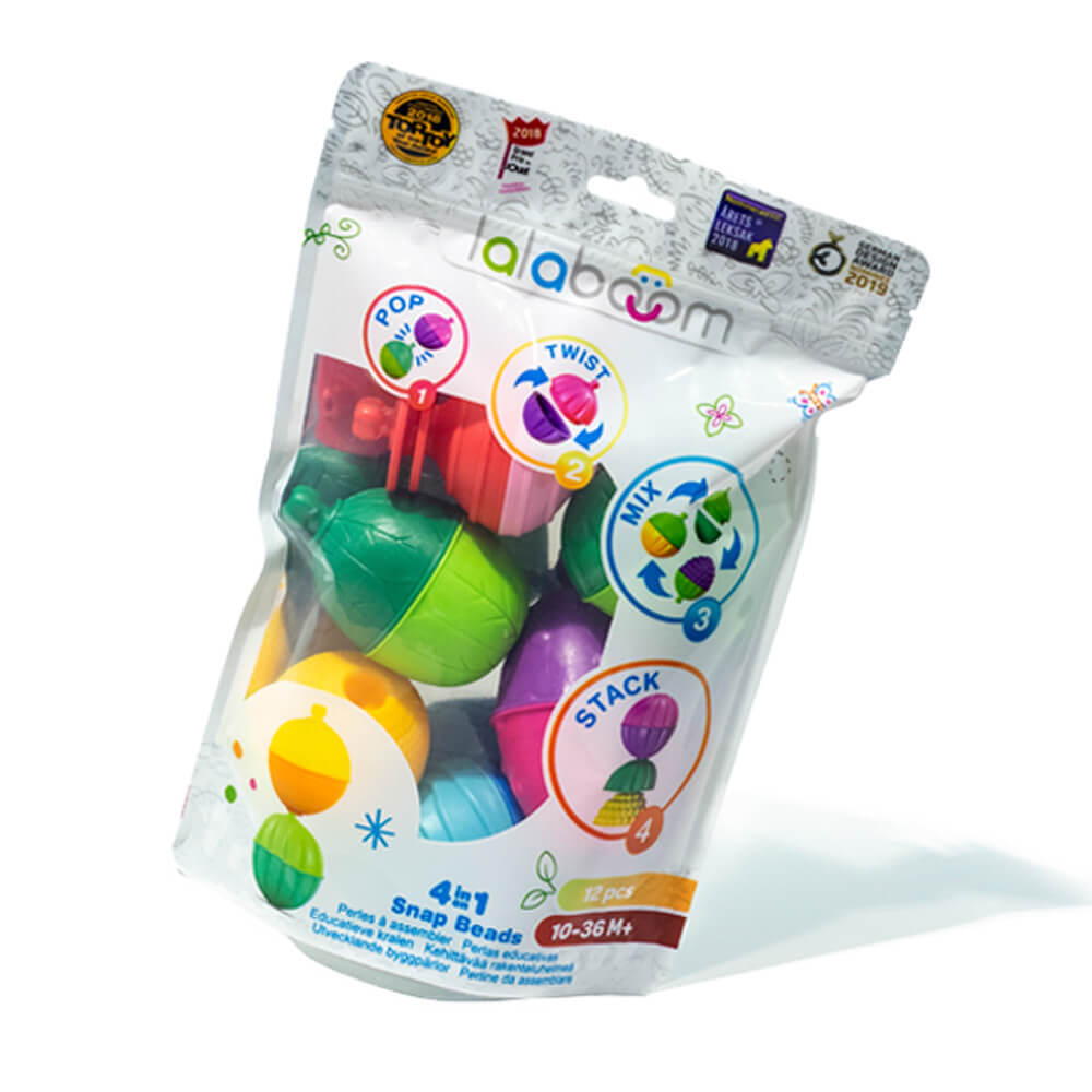 Lalaboom Educational Beads 12 Pieces