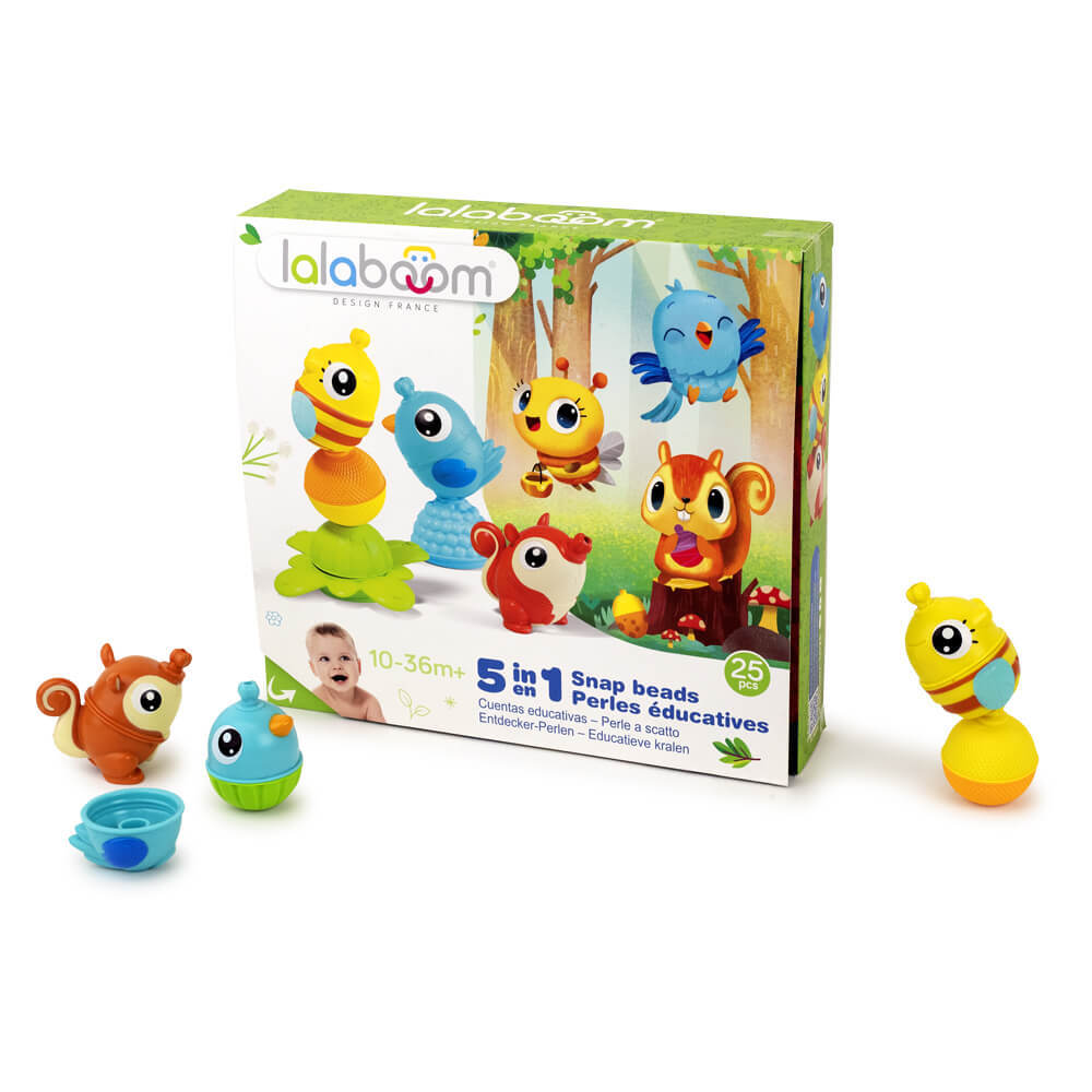 Lalaboom Animals Beads & Accessories Gift Set 25 Pcs