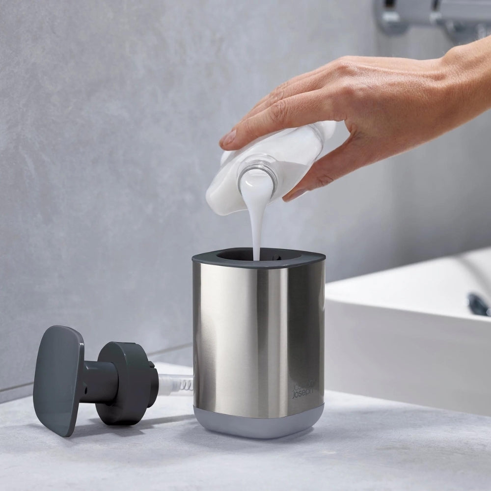 Joseph Joseph Presto Steel Soap Dispenser Grey