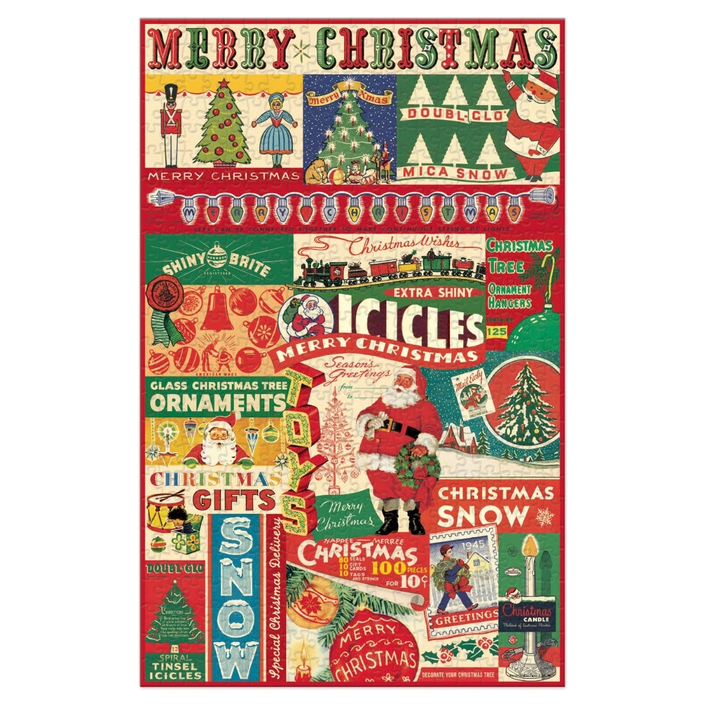Cavallini Vintage Puzzle Christmas 500 piece