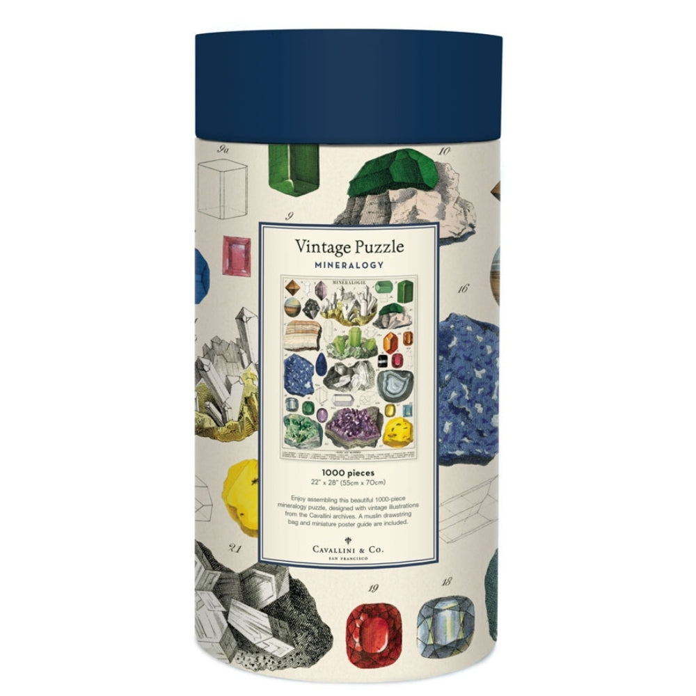 Cavallini Vintage Puzzle Mineralogy 1000 piece