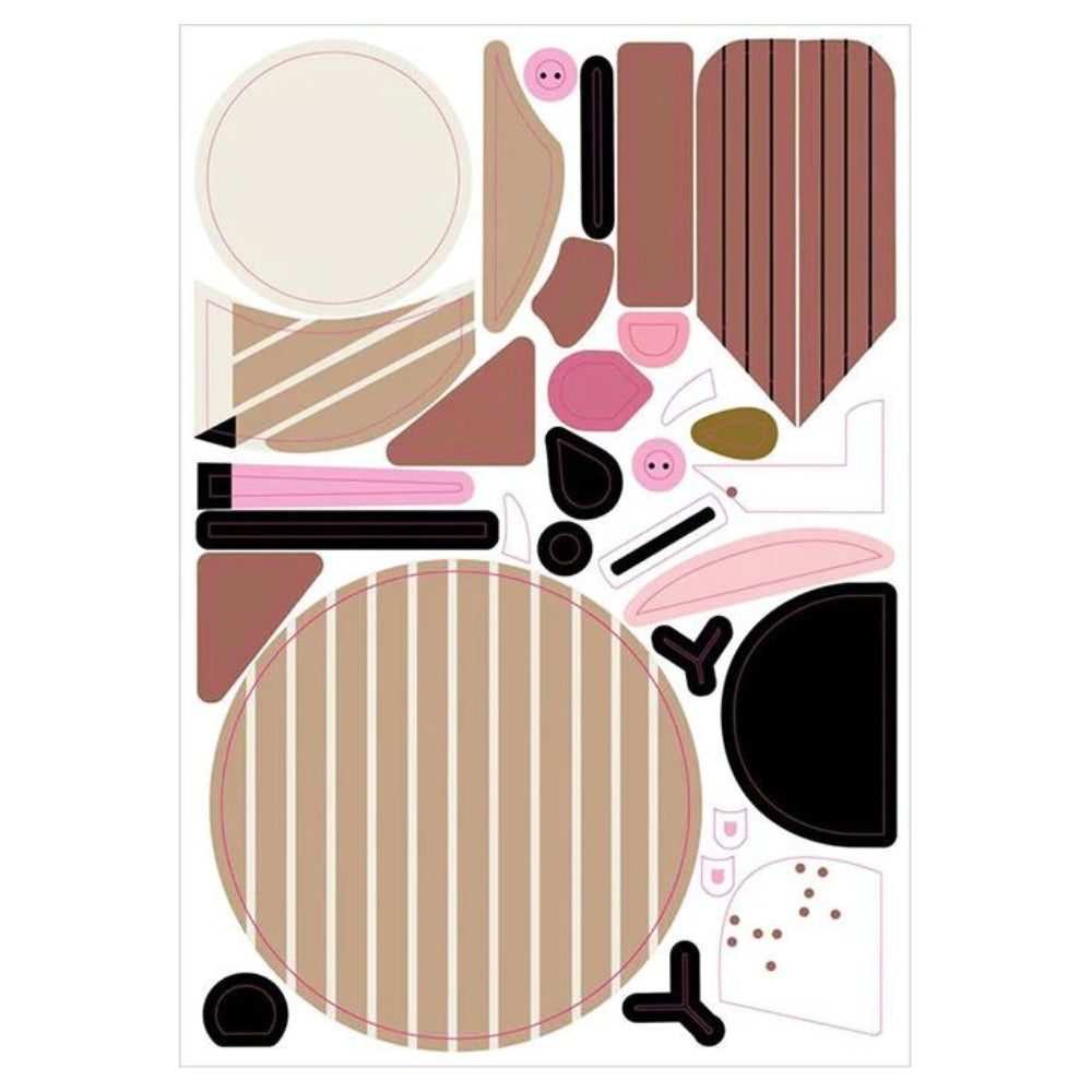 Charley Harper's Sticky Critters - Animal Sticker Kit