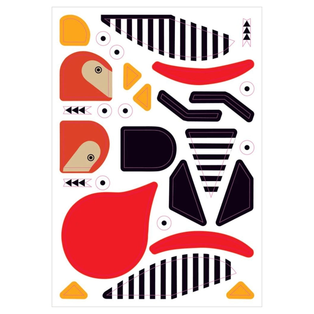 Charley Harper's Sticky Birds - Animal Sticker Kit
