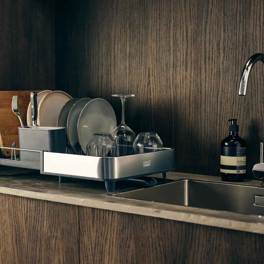 Joseph Joseph Extend Steel Dish Rack Grey